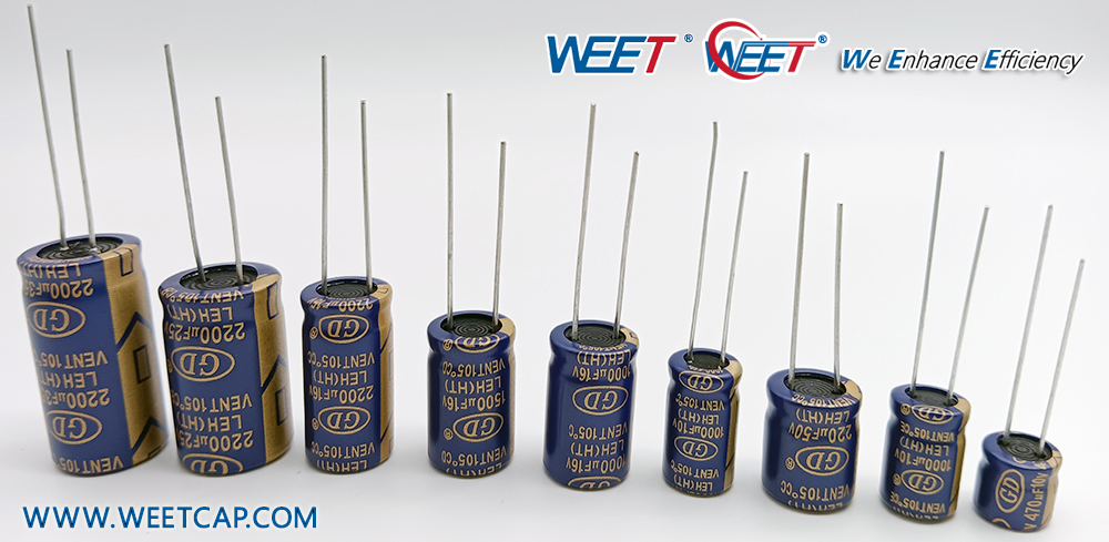 WEET-WGD-LEH-1000H-to-2000H-at-105C-Radial-Aluminum-Electrolytic-Capacitors-Low-Impedance-Manufacturer WEET-WGD-LEH-1000H-to-2000H-at-105C-Radial-Aluminum-Electrolytic-Capacitors-Low-Impedance-Manufacturer