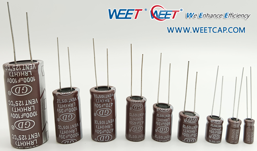 WEET-WGD-LRH-3000H-to-5000H-at-105C-Radial-Aluminum-Electrolytic-Capacitors-Low-Impedance-Manufacturer WEET-WGD-LRH-3000H-to-5000H-at-105C-Radial-Aluminum-Electrolytic-Capacitors-Low-Impedance-Manufacturer