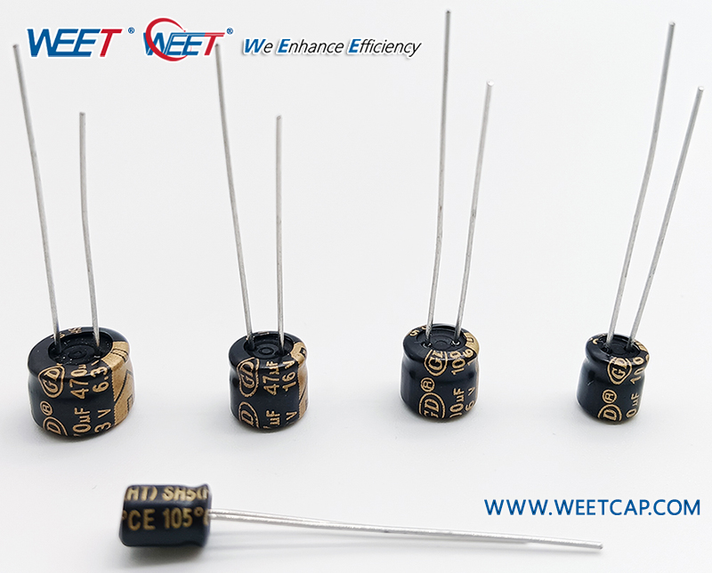 WEET-WGD-SH5-1000H-at-105C-Radial-Aluminum-Electrolytic-Capacitors-5mm-Height-Miniature-Size-Manufacturer WEET-WGD-SH5-1000H-at-105C-Radial-Aluminum-Electrolytic-Capacitors-5mm-Height-Miniature-Size-Manufacturer