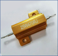 WEET AH Gold Aluminum Housed Wirewound Resistor