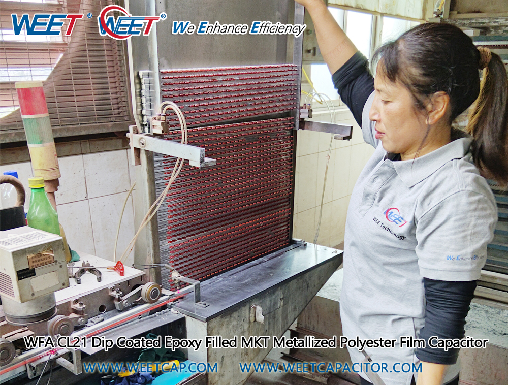 WEET-Epoxy-MKT-Capacitor-Vishay-MKT-1817-372-373-Series-Brown-Color-Radial