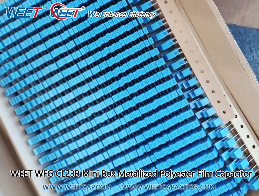 WEET-Miniature-Box-Metallized-Polyester-Film-Capacitor-China-Factory-Pitch-5mm-63V-to-630V