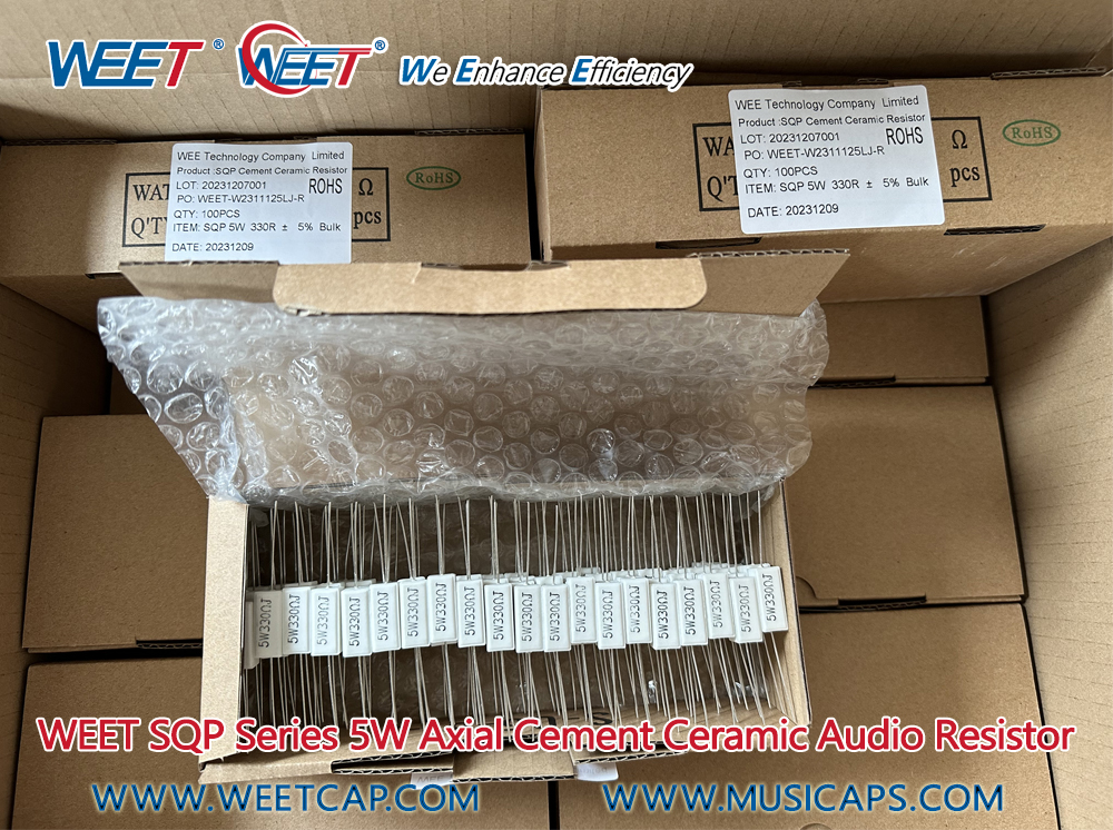 WEET-SQP-5W-300R-330R-Series-Axial-Cement-Ceramic-Resistor-Bulk-Box-Packing