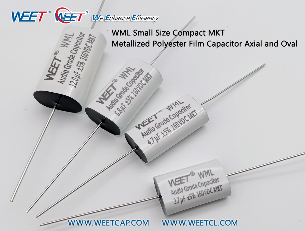 WEET-Small-Size-Compact-160V-MKT-Metallized-Polyester-Film-Capacitor-For-Crossover-and-Audio