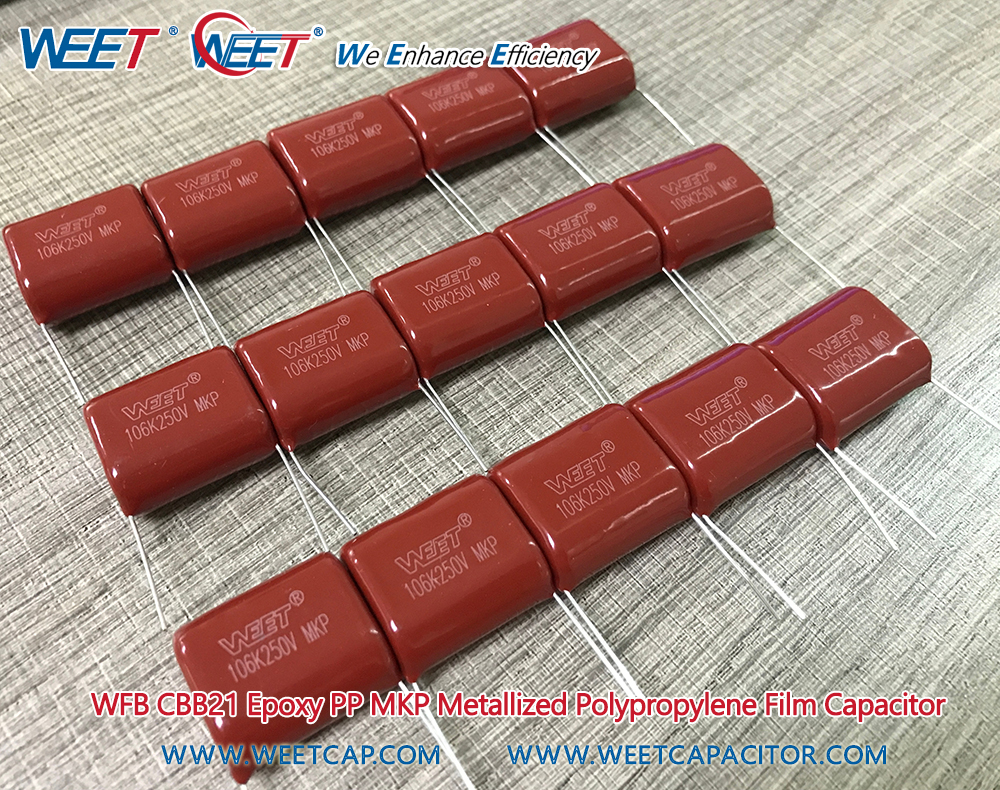 WEET-WFB-CBB21-Red-Coated-Radial-MKP-Metallized-Polypropylene-Film-Capacitor-100V-250V-400V-630VDC