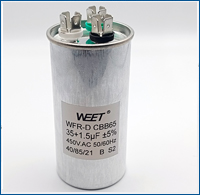 WEET WFR CBB65 Round Shape and Aluminum Case Motor Capacitors