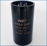 WEET WFS-D CD60 Round Shape and Bakelite Case Motor Starting Capacitors