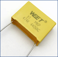 WEET WFX X1 Metallized Polypropylene Film Capacitor AC Class 300VAC 440VAC