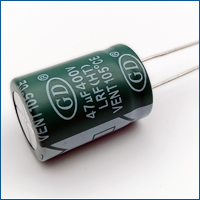 WEET WGD LRF 5000H to 10000H at 105°C Radial Aluminum Electrolytic Capacitors Low Impedance