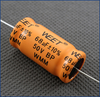 WEET WMM 68uF 50V Coupling Aluminium Electrolytic Bipolar Capacitors