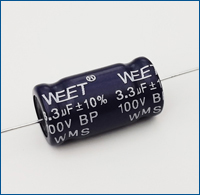 WEET WMS BP Axial Non polar Aluminum Electrolytic Capacitors for Audio and Amplifier System